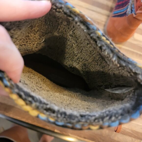 NWOT Tom's Nepal Aztec Fleece Lined Tribal Print Boots - Picture 11 of 13